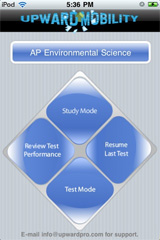 Sample View of AP Environmental Science Exam Mode