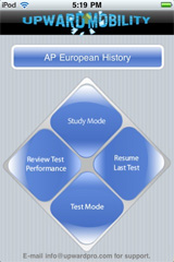 Sample View of AP European History Exam Prep Test performance