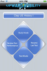 Sample View of CLEP US History I Exam Prep Mode
