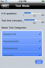Sample View of COMLEX-USA Level 1 Exam Prep Test Mode