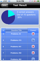 Sample CSC Exam Prep App Result Mode