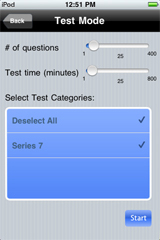 Sample View of FINRA Series 7 Exam Prep Test Mode