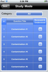 Sample View of Food Safety Exam Prep Study Mode