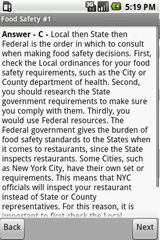Sample Food Safety Exam Prep Answer