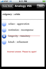 Sample GRE Analogy Ace Exam Prep Study Mode