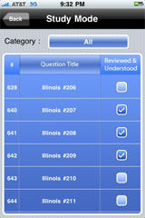 Sample View of Illinois Real Estate Exam Prep Study Mode