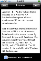 Sample MCSA/MSCE 70-270 WinXP Prep Answer Mode