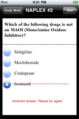 Sample NAPLEX Exam Prep Study Mode