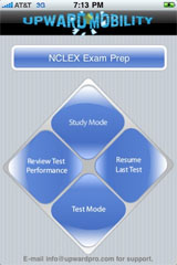 Sample View of NCLEX-RN Exam Prep by UM Mode