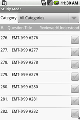Sample NREMT EMT I-99 Exam Prep Mode Study Mode