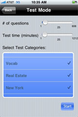 Sample View of New York Real Estate Exam Prep Test Mode