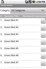 Sample View of Six Sigma Green / Black Bundle Study Mode